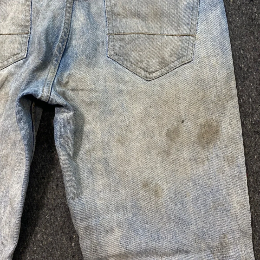 Ecko Unltd Jeans 29‎ Mens Light Wash Athletic Distressed Faded Streetwear Denim
